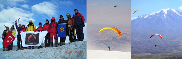 2006– Ağrı Dağı zirvesi ve uçuşu.
